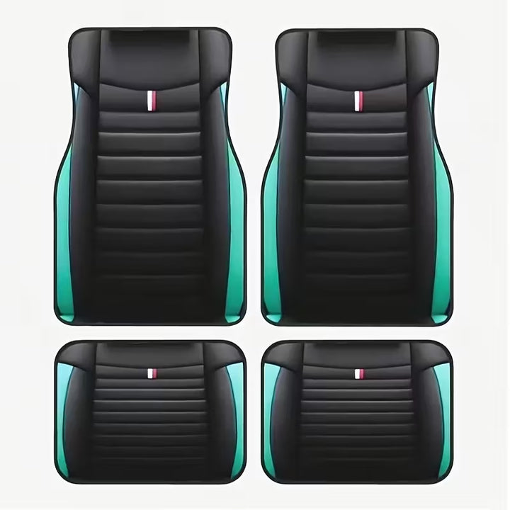 Drop Shipping Stain Resistant Floor Mat All Season Universal Car Foot Mat 4 Piece Set Drop Shipping