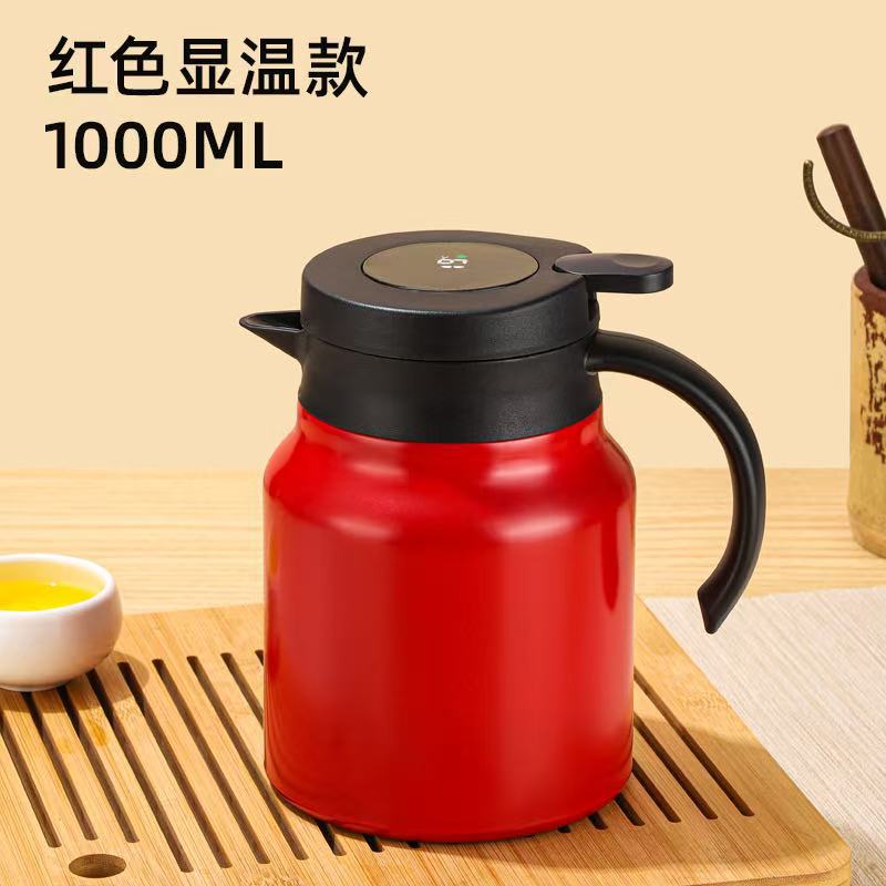 厂家直销316不锈钢焖茶壶 家用覆钛显温茶水分离大容量保温壶定制