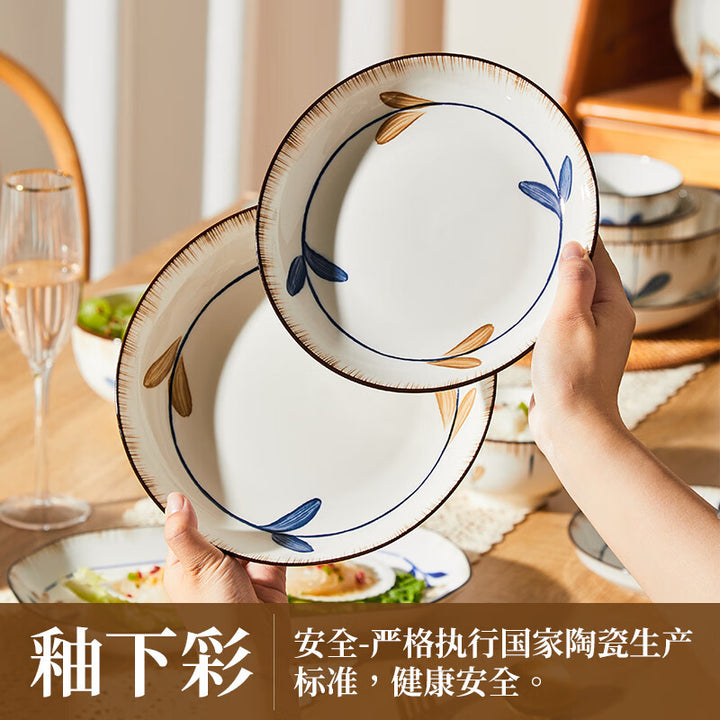 碗碟套装家用高级感中式陶瓷整套餐具组合吃饭新款乔迁碗盘筷单品