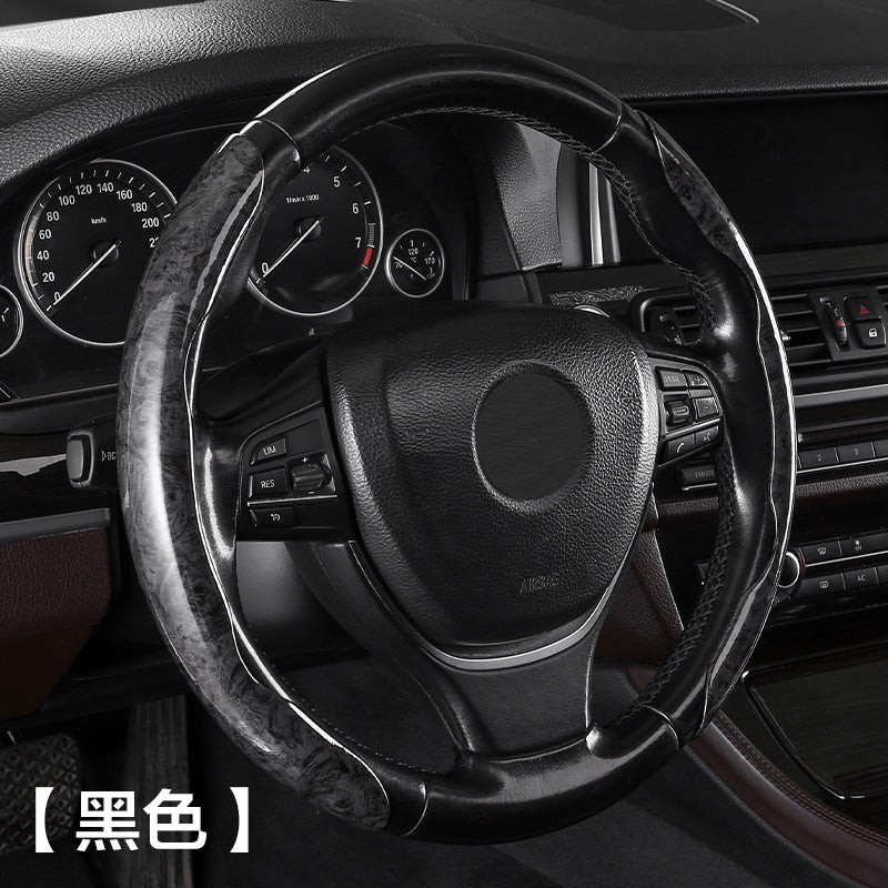 24 New Car Steering Wheel Cover Fashion Leather Car Grip Cover Durable Non Slip