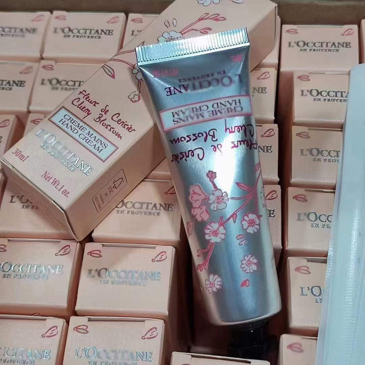French Hand Cream 30 ml - Shea Butter Rose Cherry Blossom Individual Pack Gift