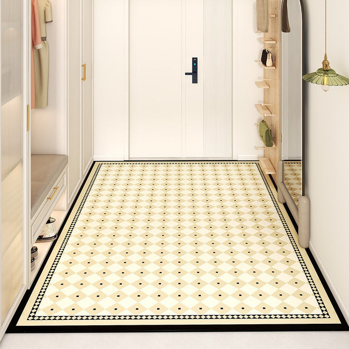 Light Luxury Premium Feel Entryway Floor Mat PVCMinimalist Large Foot Mat Non Slip Durable Door Mat