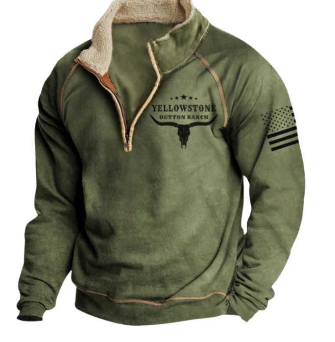 Spring Men's Long Sleeve Hoodie 3 d Casual Fashion Trendy