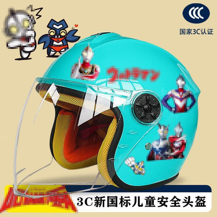 Fall/Winter Children Electric Vehicle Helmet All Season Motorcycle Winter Small Safe