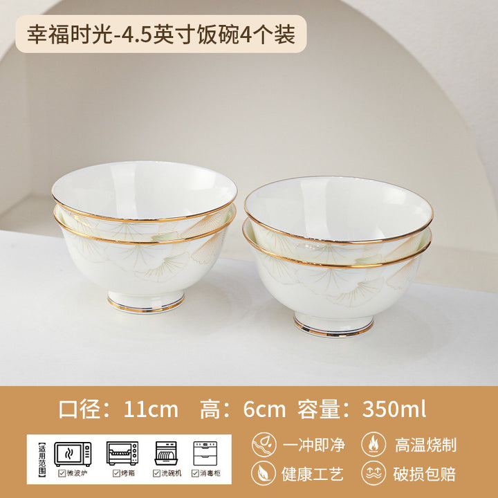 景德镇陶瓷碗定制碗盘碟套装礼盒高级感节日礼品公司福利工厂批发