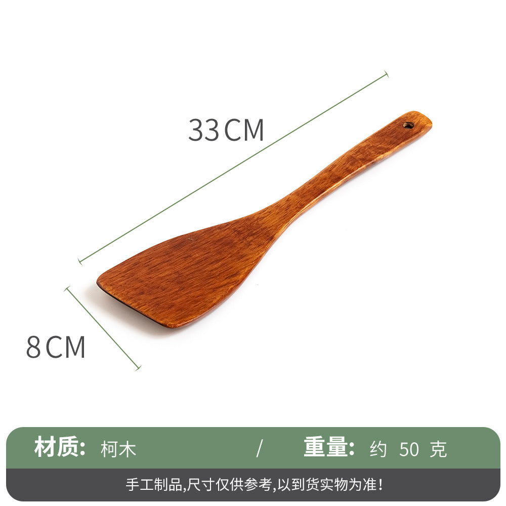 热销款柯木长柄木勺木铲子烧菜锅铲不粘锅铲炒菜汤勺木质厨具套装