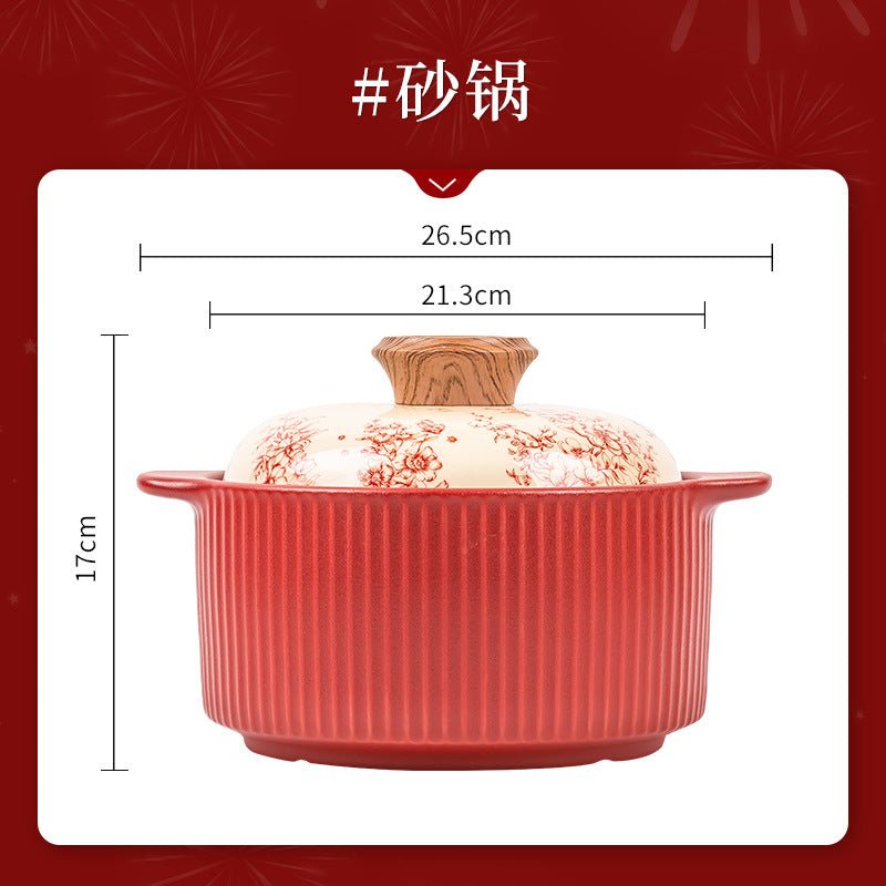 康陌（KANGMO）碗碟套装家用2025新款结婚新年礼品高颜值喜庆餐具