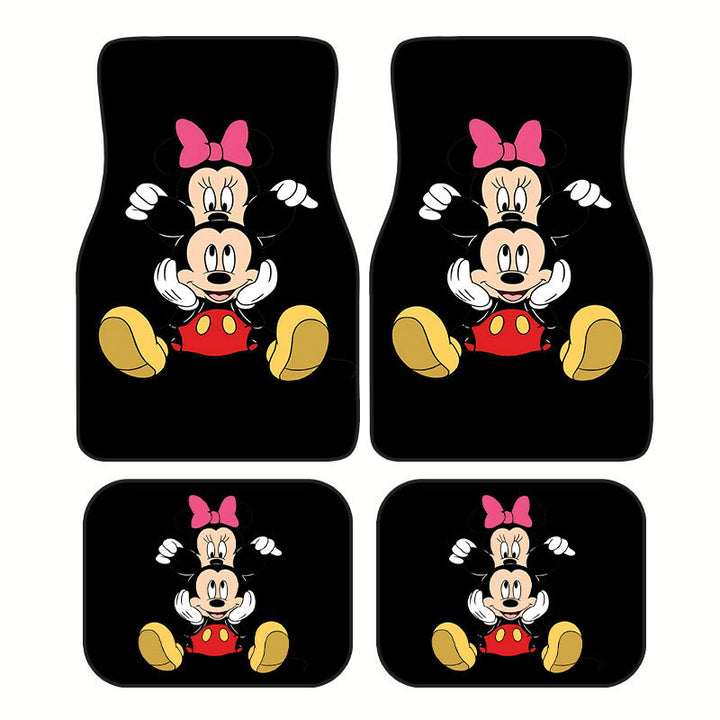 TEMUVintage Nordic Car Foot Mat Carpet 4 Piece Set Stain Resistant Floor Mat TEMUFoot Mat Wholesale