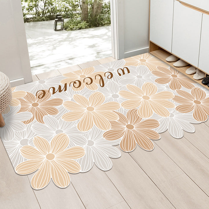Modern Minimalist Entryway Door Mat Home Entryway Special Leather Door Mat Waterproof Non Slip
