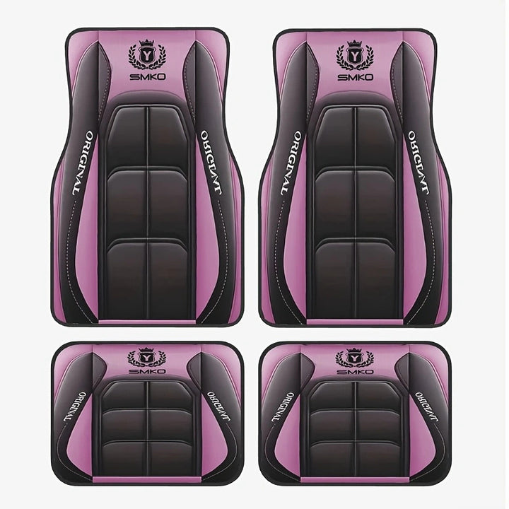 TEMUNordic Vintage Car Foot Mat Carpet Carpet 4 Piece Set Stain Resistant Floor Mat Wholesale Drop Shipping