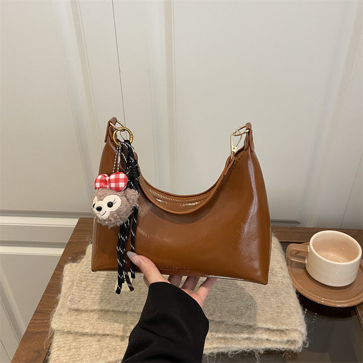 Unique Design Texture Vintage Shoulder Crossbody New Casual Popular Underarm Commuter