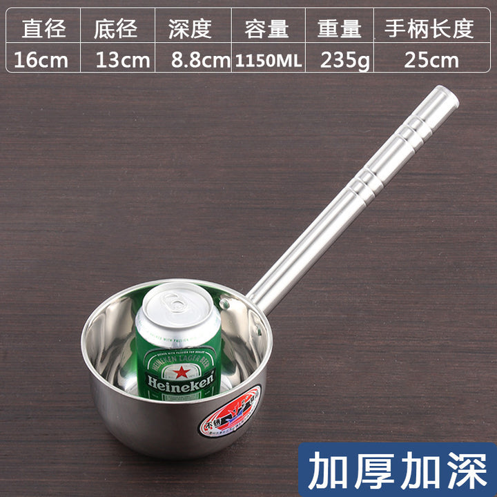 Stainless Steel Spoon Thickened Spoon Commercial Spoon Kitchen Large Spoon
