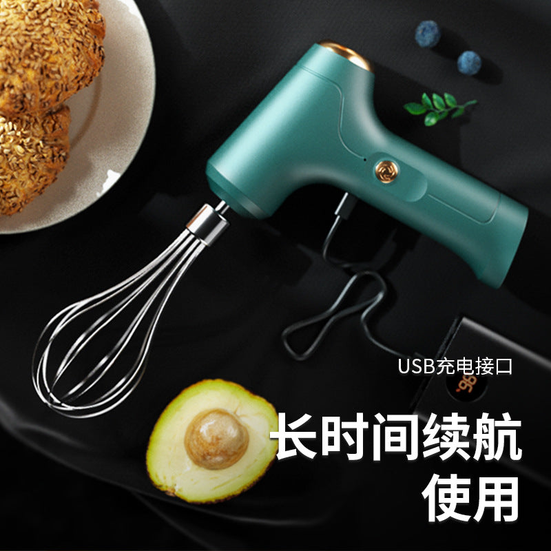 家用烘焙无线手持电动打蛋器打发奶油搅拌厨房烘焙小工具蛋清打发