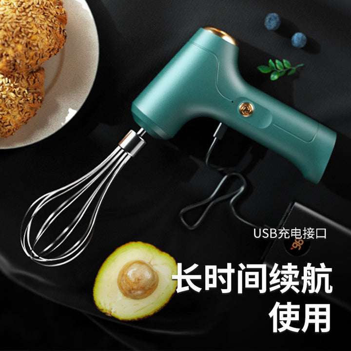 家用烘焙无线手持电动打蛋器打发奶油搅拌厨房烘焙小工具蛋清打发
