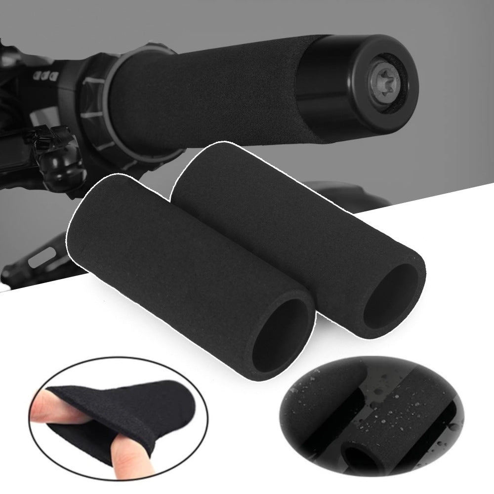 Non-Slip Sweat-Absorbent Sponge Handlebar Grips for Motorcycles and Electric Bikes