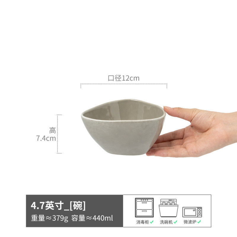 家用干饭小碗复古风吃饭水果碗米饭碗沙拉碗汤碗面碗餐具饭碗批发