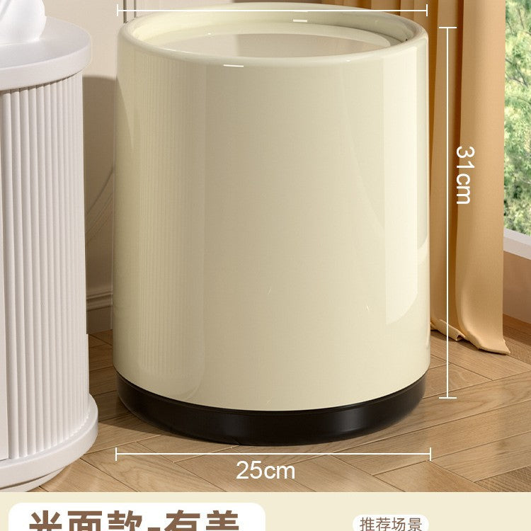 客厅奶油家用卫生间大容量垃圾桶ins简约卧室厨房轻奢厕所纸篓