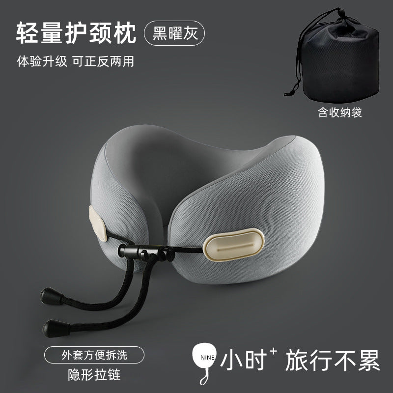 Memory Foam U Storage U Neck Pillow Travel Travel Office