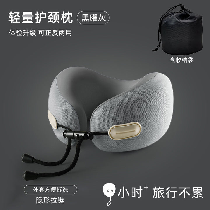 Memory Foam U Storage U Neck Pillow Travel Travel Office