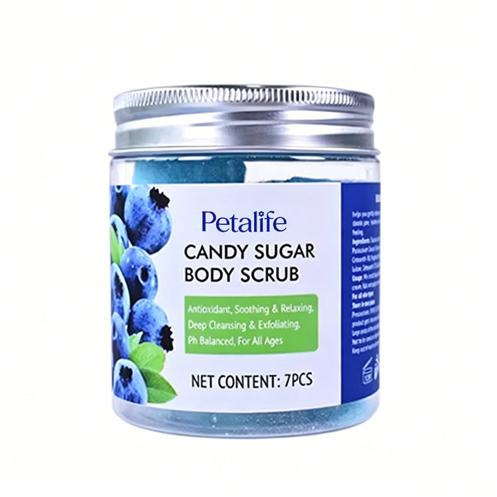 Candy Fruit Body Scrub – Aromatic Exfoliating Bath Salt with Loofah Ball