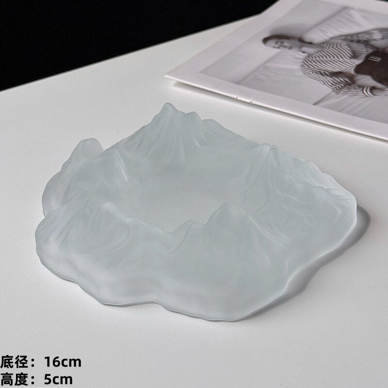 Iceberg Frosted Luxury Ashtray – High-End Creative Home Living Room Decor Ashtray
