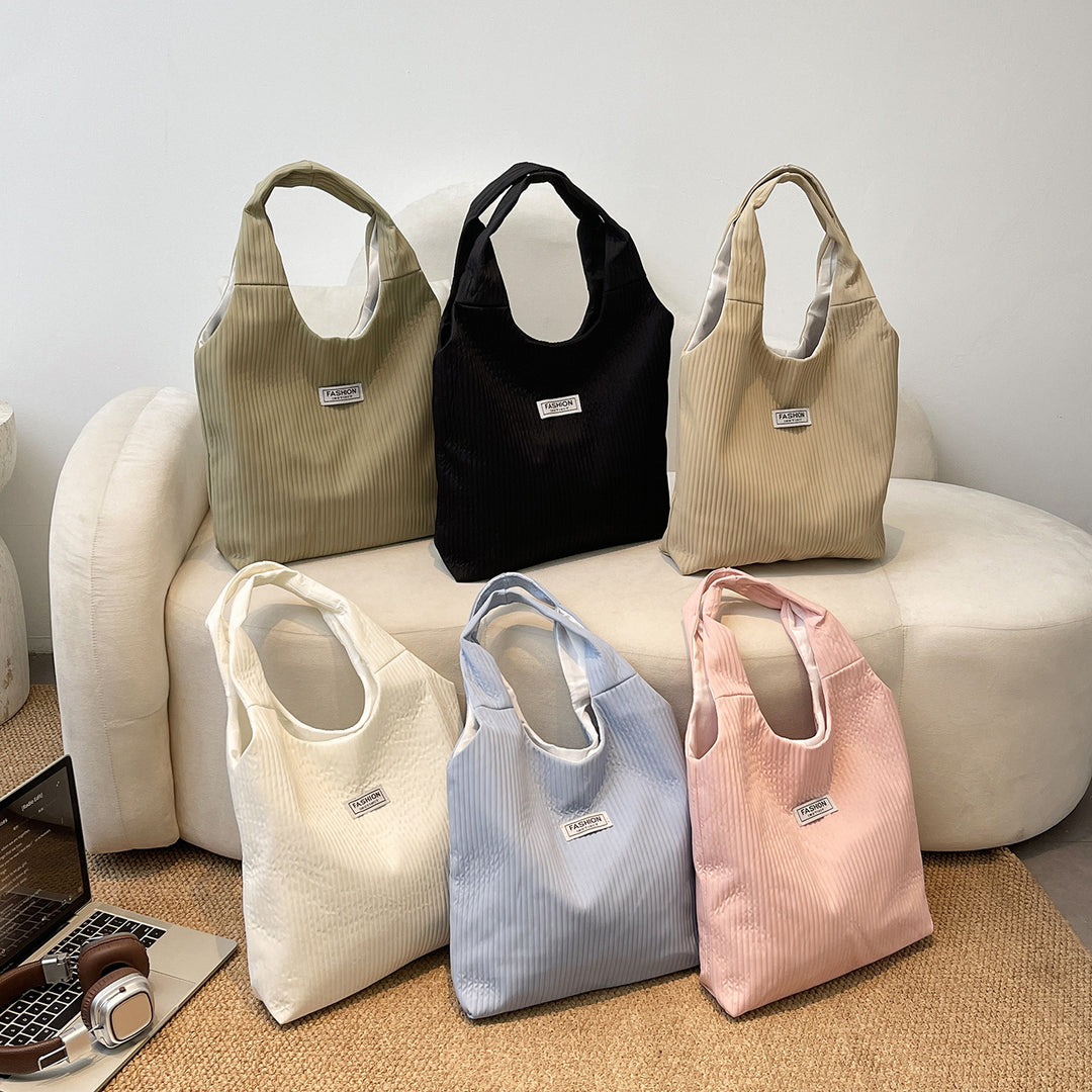 Spring New Minimalist Large Shoulder Bag – Korean Retro Single Shoulder Bag