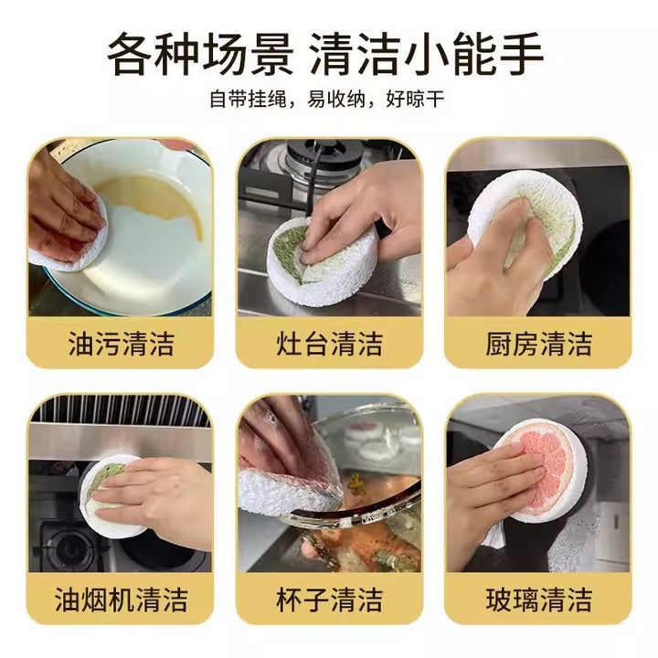 压缩木浆棉 卡通动物水果海绵擦清洁抹布厨房家用洗碗刷木浆海棉