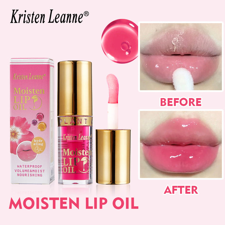 KRISTEN LEANNE跨境彩妆水光嘟嘟唇油锁水保湿滋润唇蜜补水唇釉