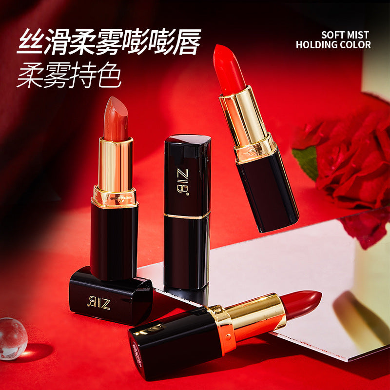 ZIB烈焰幻魅口红丝绒哑光轻盈服帖显色不易脱妆不易沾杯厂家批发