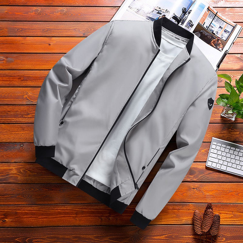 Men's Spring Korean Style Slim Fit Jacket Men Youth Plus Size Men