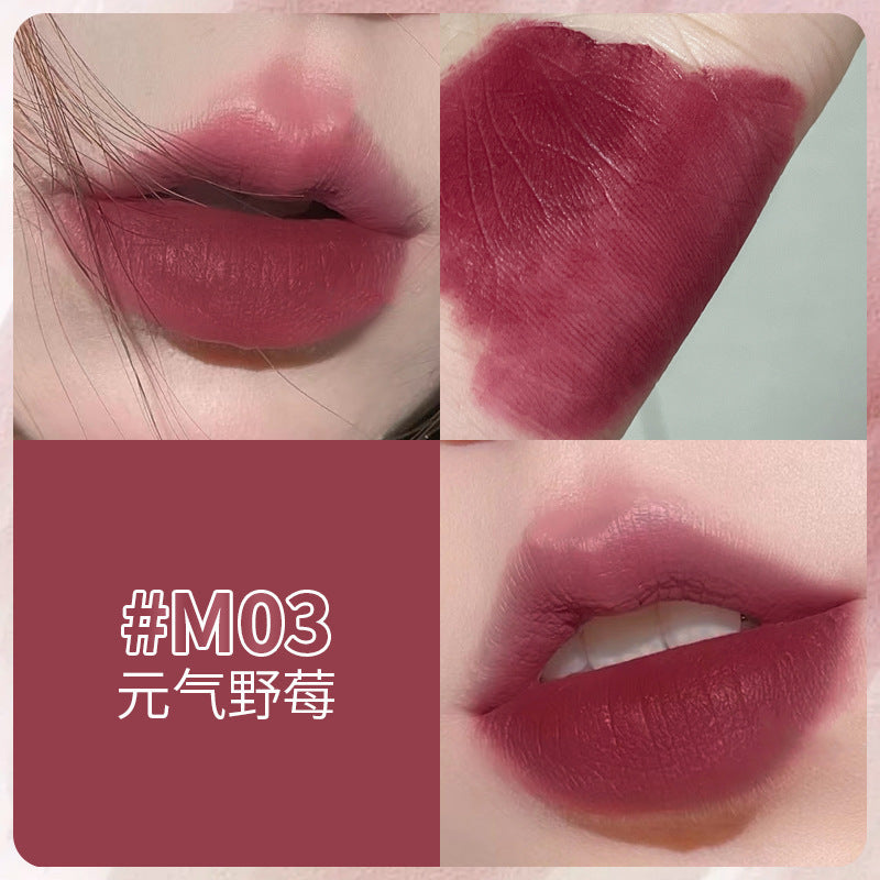 kakashow柔雾唇泥自然裸色显白不易沾杯口红雾面哑光唇釉唇彩厂家