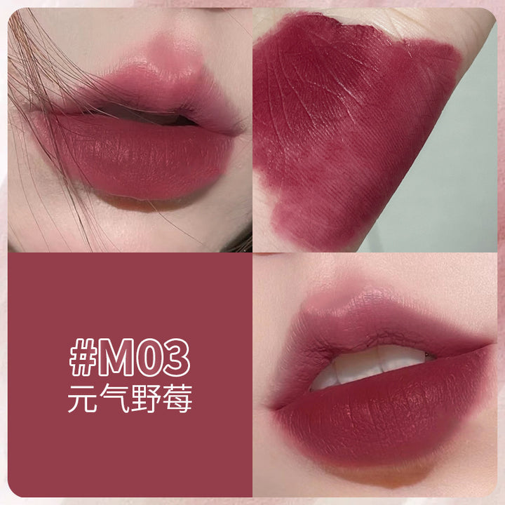 kakashow柔雾唇泥自然裸色显白不易沾杯口红雾面哑光唇釉唇彩厂家