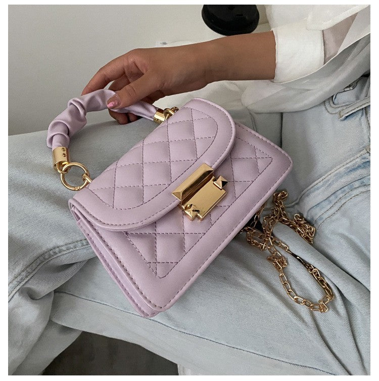 Trendy Chain Crossbody Bag – Korean Style Women's Small Square Handbag