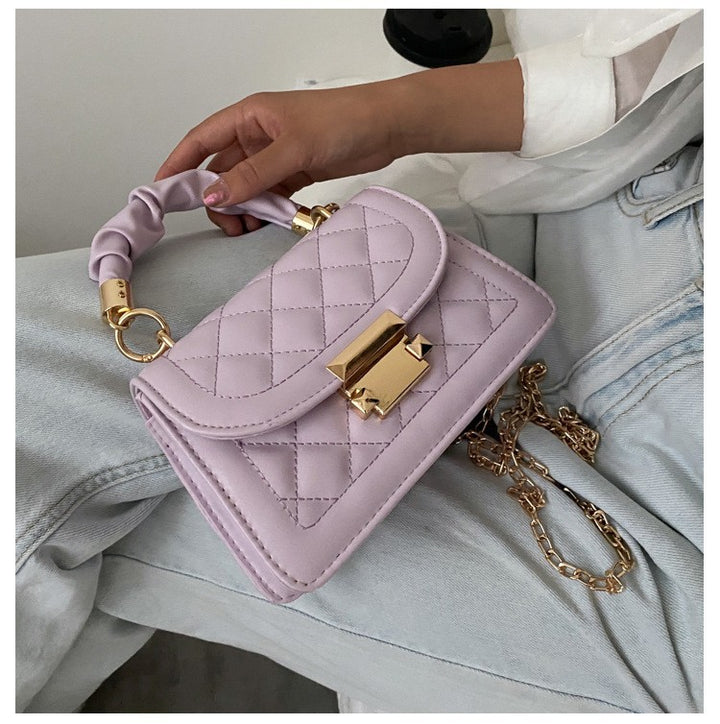 Trendy Chain Crossbody Bag – Korean Style Women's Small Square Handbag