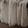 蕾丝面料厂家直销网布花边满幅lace Fabric for wedding dresses