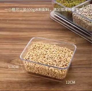 冰粉配料盒小料盒调料盒水果捞展示商用凉粉专用摆摊网红全套盒子