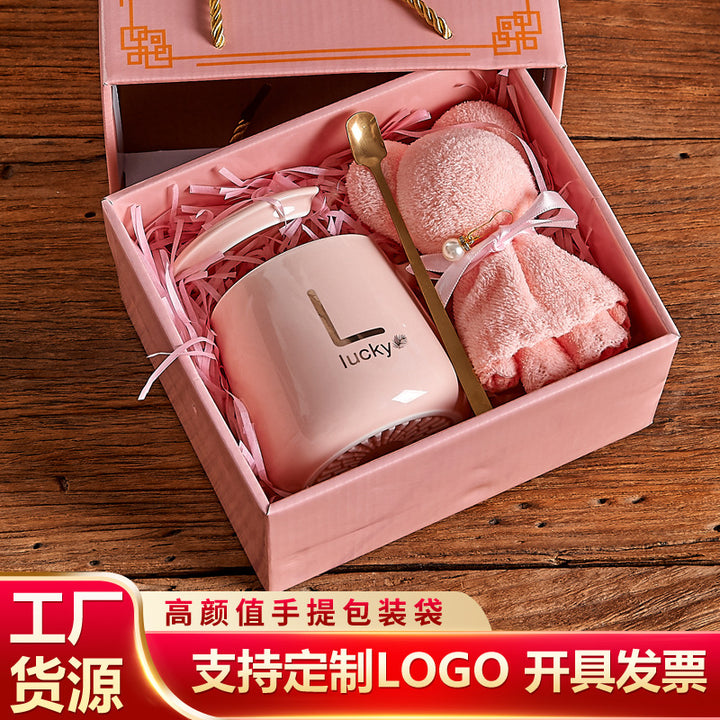 Cute Custom Souvenir Gift Set Ceramic With Gift Mug Gift Box