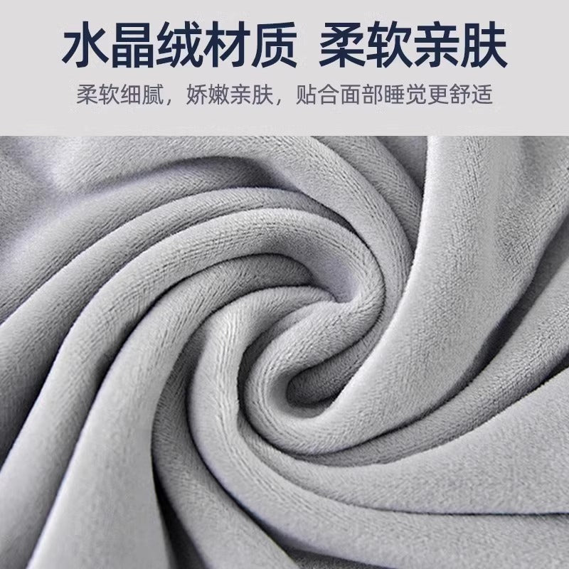 水晶绒旅行便携廉航u型枕套可塞衣服纳廉航空神器飞机颈枕