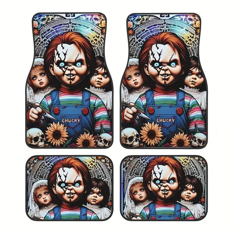 TEMUNordic Vintage Car Foot Mat Carpet Carpet 4 Piece Set Stain Resistant Floor Mat Wholesale Drop Shipping