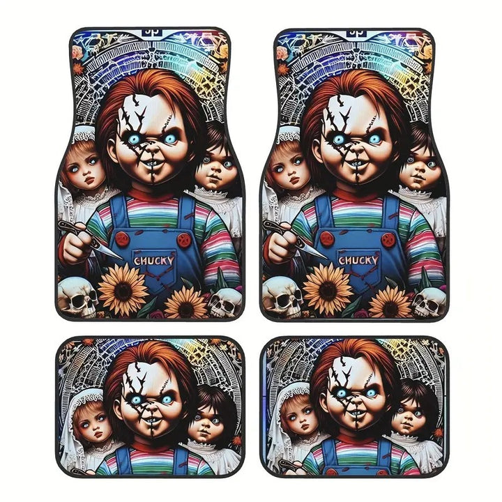 TEMUNordic Vintage Car Foot Mat Carpet Carpet 4 Piece Set Stain Resistant Floor Mat Wholesale Drop Shipping