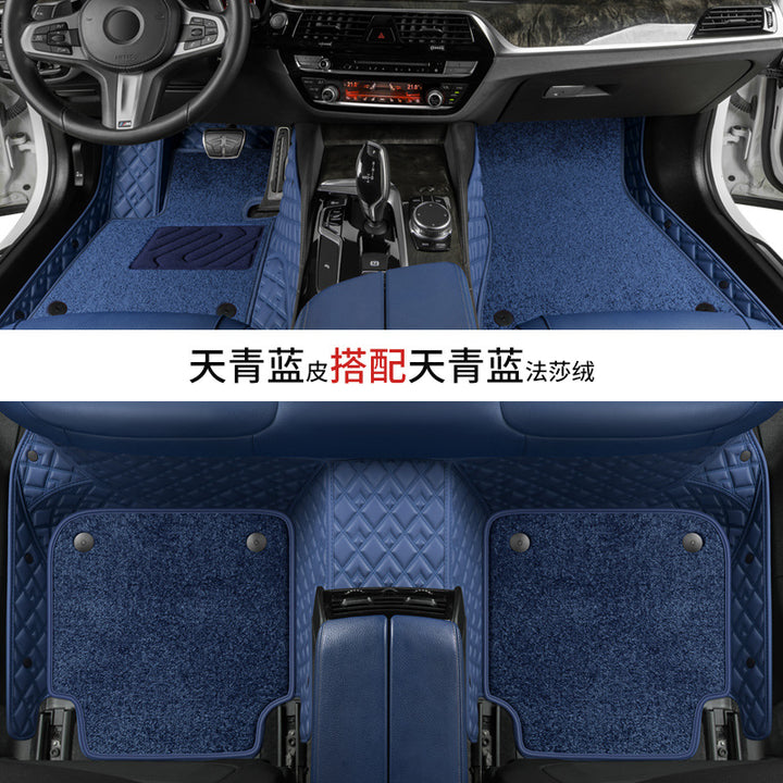 Custom Leather Car Foot Mat Special Eco Friendly XPEFoot Mat Carpet