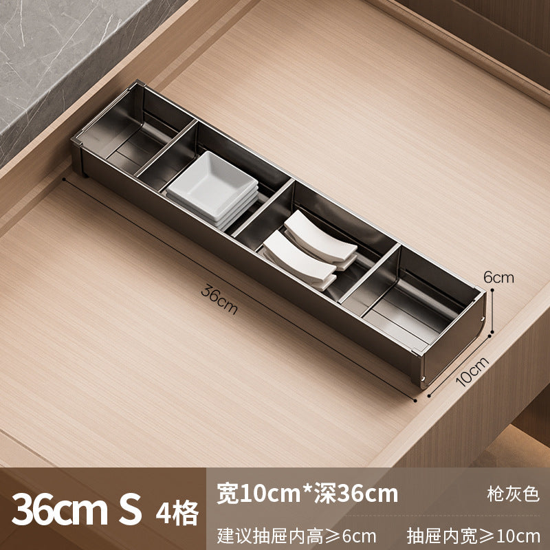 【2026专利新品】餐具收纳盒厨房碗筷子收纳盒抽屉收纳分隔分格盒