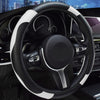 汽车方向盘套弹力无内圈碳纤纹皮革四季通用跨境电商款车把套批发