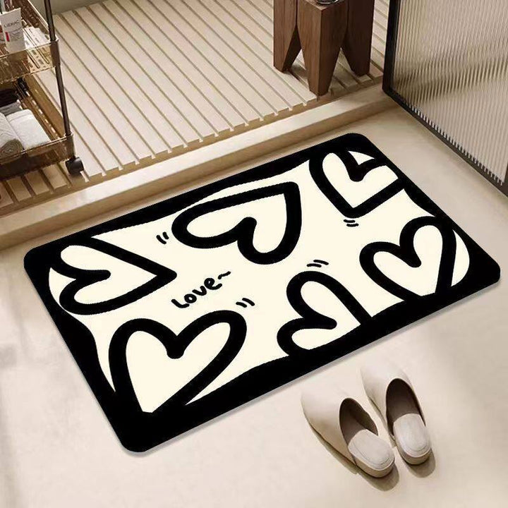 Drop Shipping Minimalist Creative Foot Mat Home Entryway Entryway Door Mat Wholesale