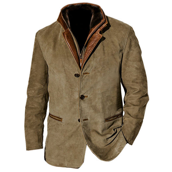 Spring New Men Fashion Vintage Casual Large