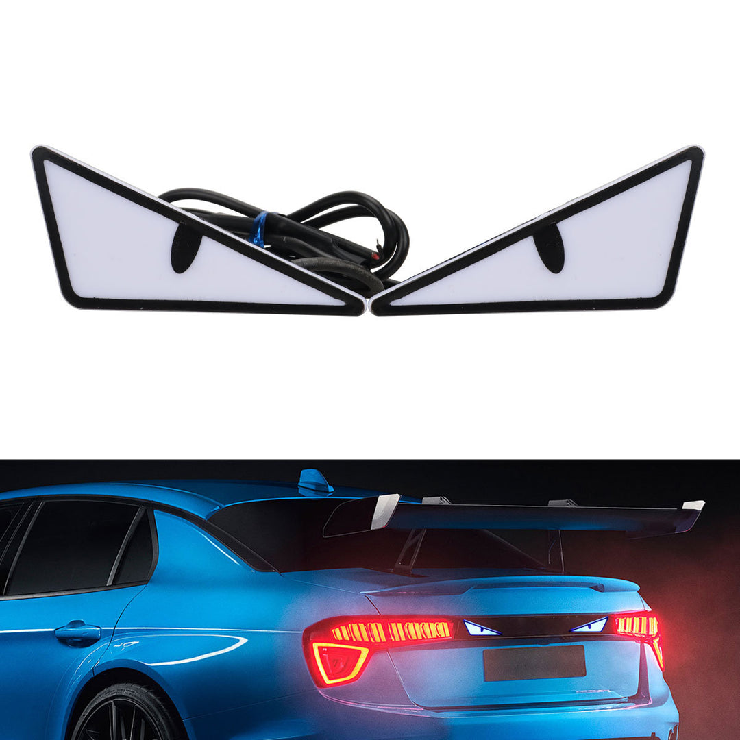 Motorcycle License Plate Screw Light – Triangle Demon Eyes __NS 73__ Decoration