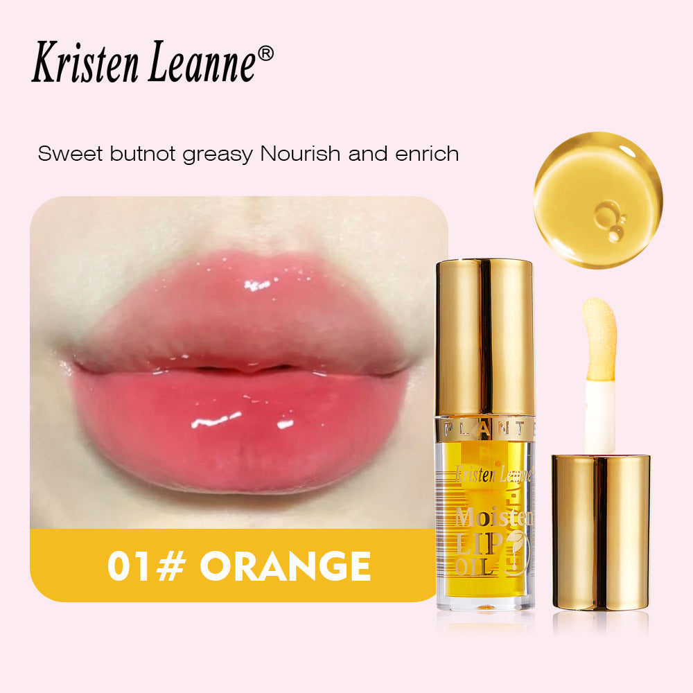 KRISTEN LEANNE跨境彩妆水光嘟嘟唇油锁水保湿滋润唇蜜补水唇釉