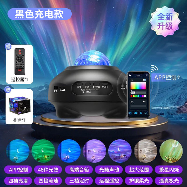 星空投影灯usb卧室床头动态光影房间情调氛围灯文创小夜灯定制