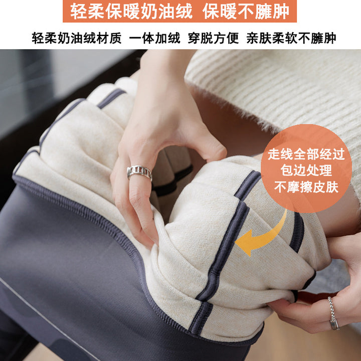 加绒迷彩瑜伽裤冬高腰双口袋收腹鲨鱼裤保暖抗风大码外穿打底裤厚
