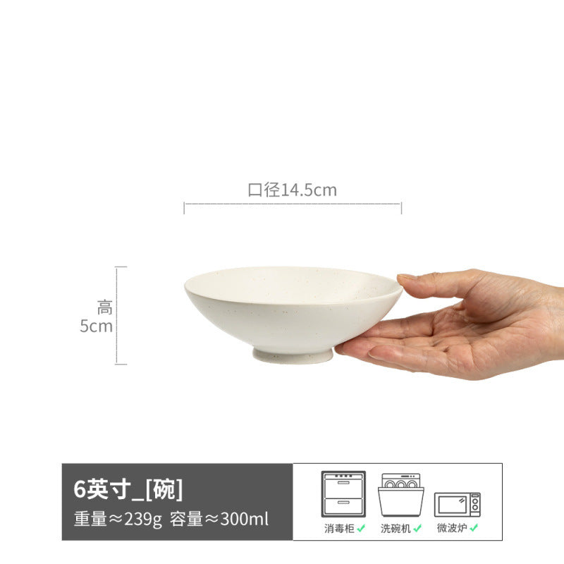 Vintage Bowl Japanese Style Ceramic Bowl Bowl Home Bowl Bowl Tableware Light Luxury Premium Design Bowl Bowl